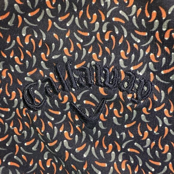 Callaway Golf Polo Shirt Men’s Large Navy Chili Pepper Print Opti-Dri Stretch - Picture 6 of 9